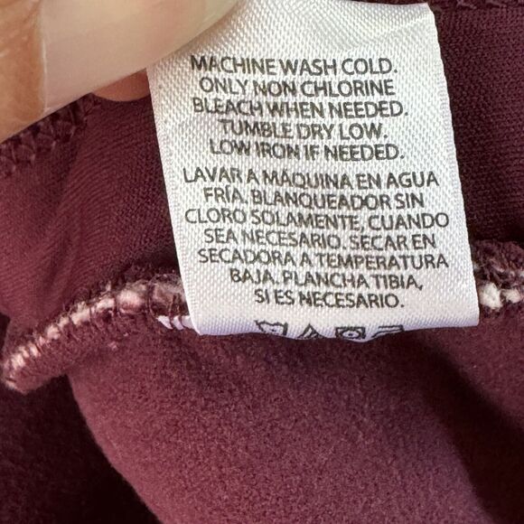 Time and Tru Quarter Zip Jacket Met Burgundy Women’s XL Pockets - Picture 5 of 12